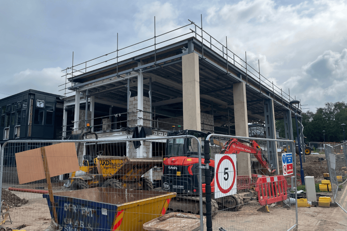 Work continues at John Port Sixth Form