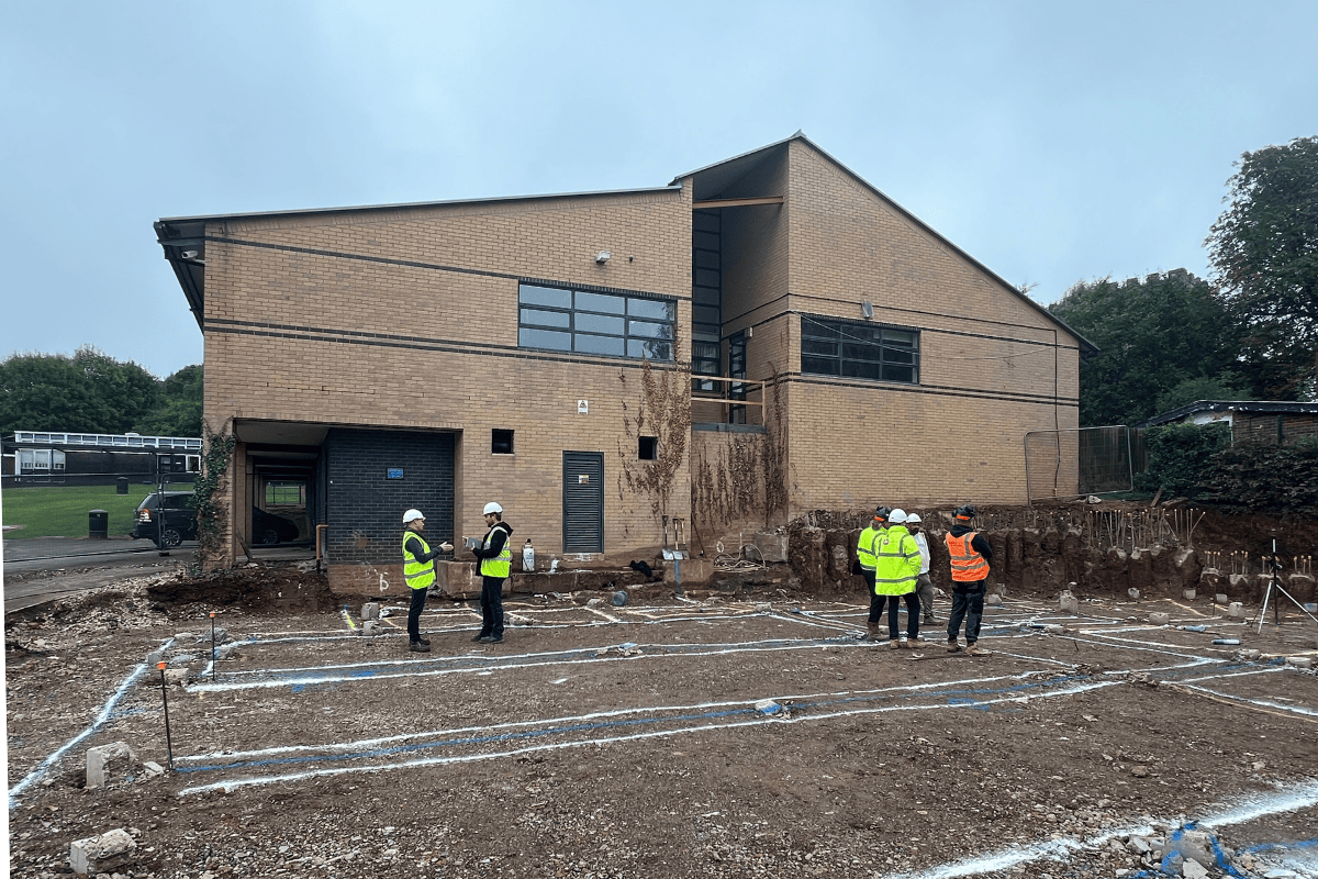 Construction Continues at School Site