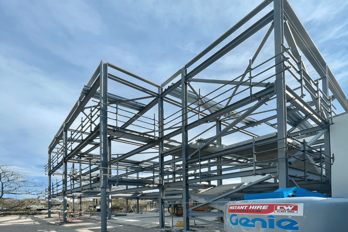 Steel Frame Up At Alexandra Park